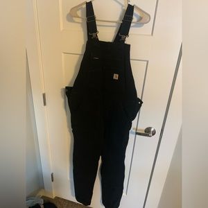 Carhartt black overalls, size S (4-6)